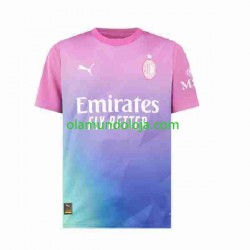 Camisola AC Milan Homem Equipamento Terceiro 2023-2024 Manga Curta